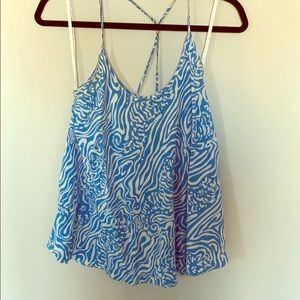 Lilly Pulitzer swing silk tank
